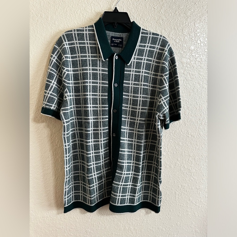 Abercrombie button-down sweater polo
